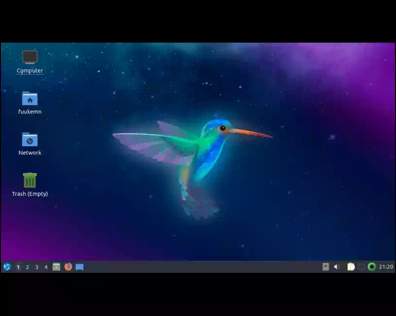 Lubuntu 19.04 LXQt デスクトップの画像