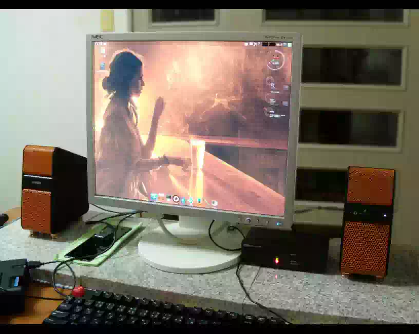 Kona LinuxとPCスピーカーの画像
