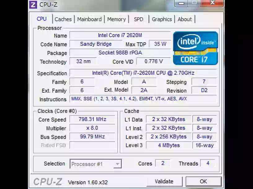 CPU-Zの画像１
