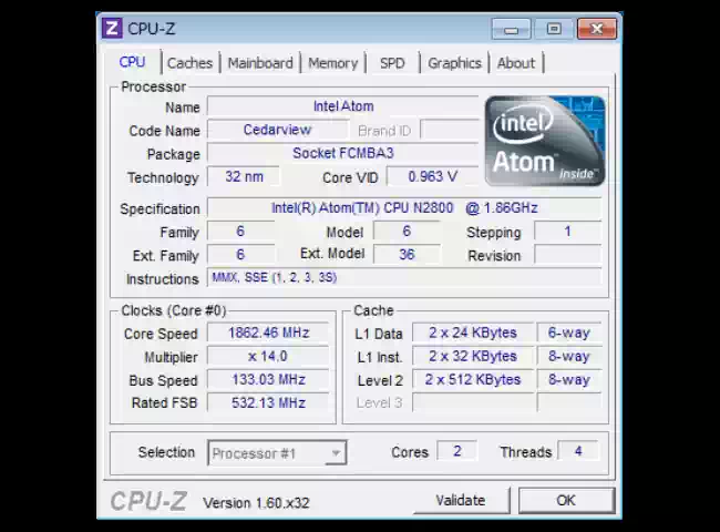CPU-Zの画像