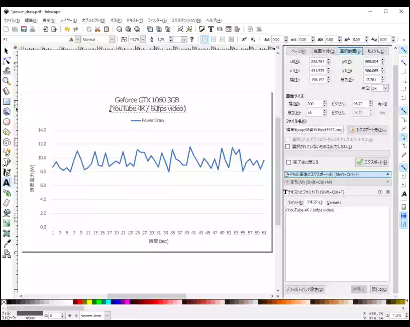 Windows版のInkscapeにインポートした画像