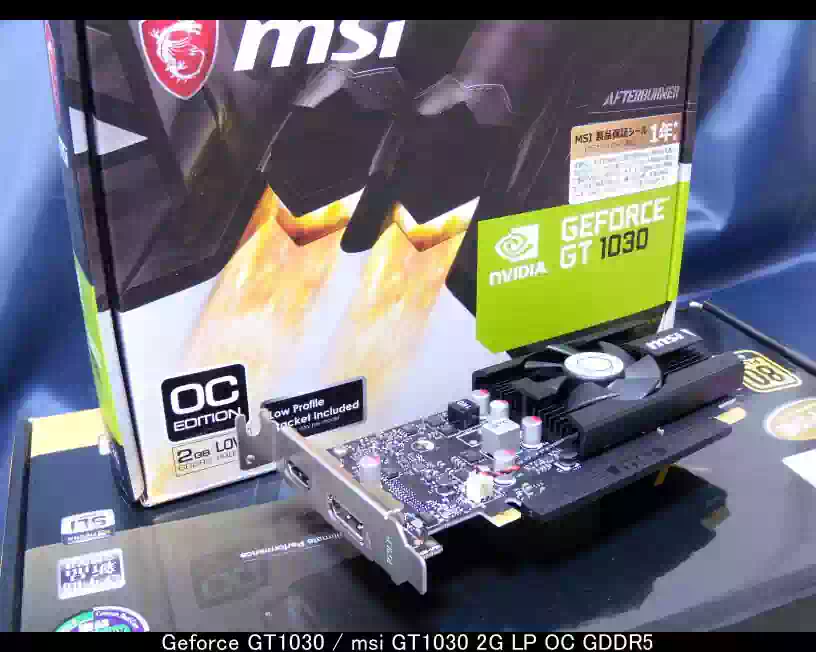 msi GT1030 2G LP OCの画像