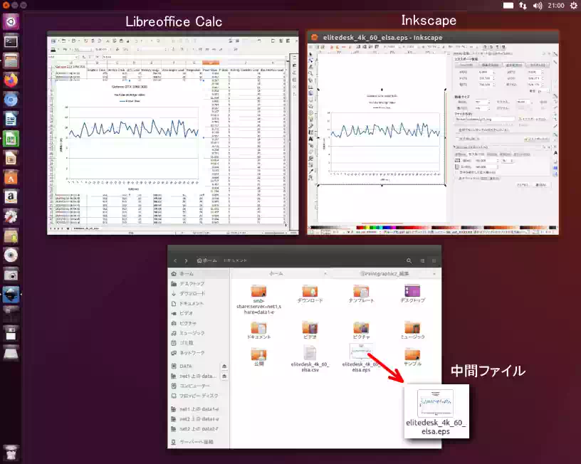 Ubuntuのデスクトップ画像