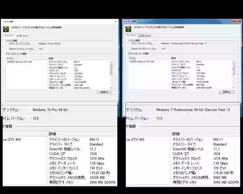 Windows 10, 7 NVIDIAコントロールパネル